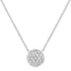 Berry's 18ct White Gold Round Diamond Disc Necklace - Berry's Jewellers