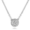 Berry's 18ct White Gold Round Diamond Halo Cluster Pendant - Berry's Jewellers