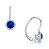 Berry's 18ct White Gold Sapphire And Diamond Drop Earrings - Berry's Jewellers