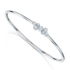 Berry's 18ct White Gold Seven Stone Diamond Rubover Set Sprung Torque Bangle - Berry's Jewellers