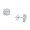 Berry's 18ct White Gold Square Vintage Diamond Earrings - Berry's Jewellers