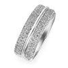 Berry's 18ct White Gold Two Row Diamond Dress Ring - Berry's Jewellers