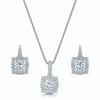 Berry's 18ct White Gold Vintage Style Diamond Pendant & Earrings Set - Berry's Jewellers