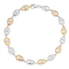 Berry's 18ct White, Yellow and Rose Gold Raindrops Diamond Bracelet - Berry's Jewellers