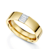 Berry's 18ct Yellow Gold Baguette Diamond Wide Dress Ring - Berry's Jewellers