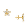 Berry's 18ct Yellow Gold Bloom Collection Diamond Flower Stud Earrings - Berry's Jewellers