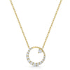 Berry's 18ct Yellow Gold Diamond Open Circle Pendant - Berry's Jewellers