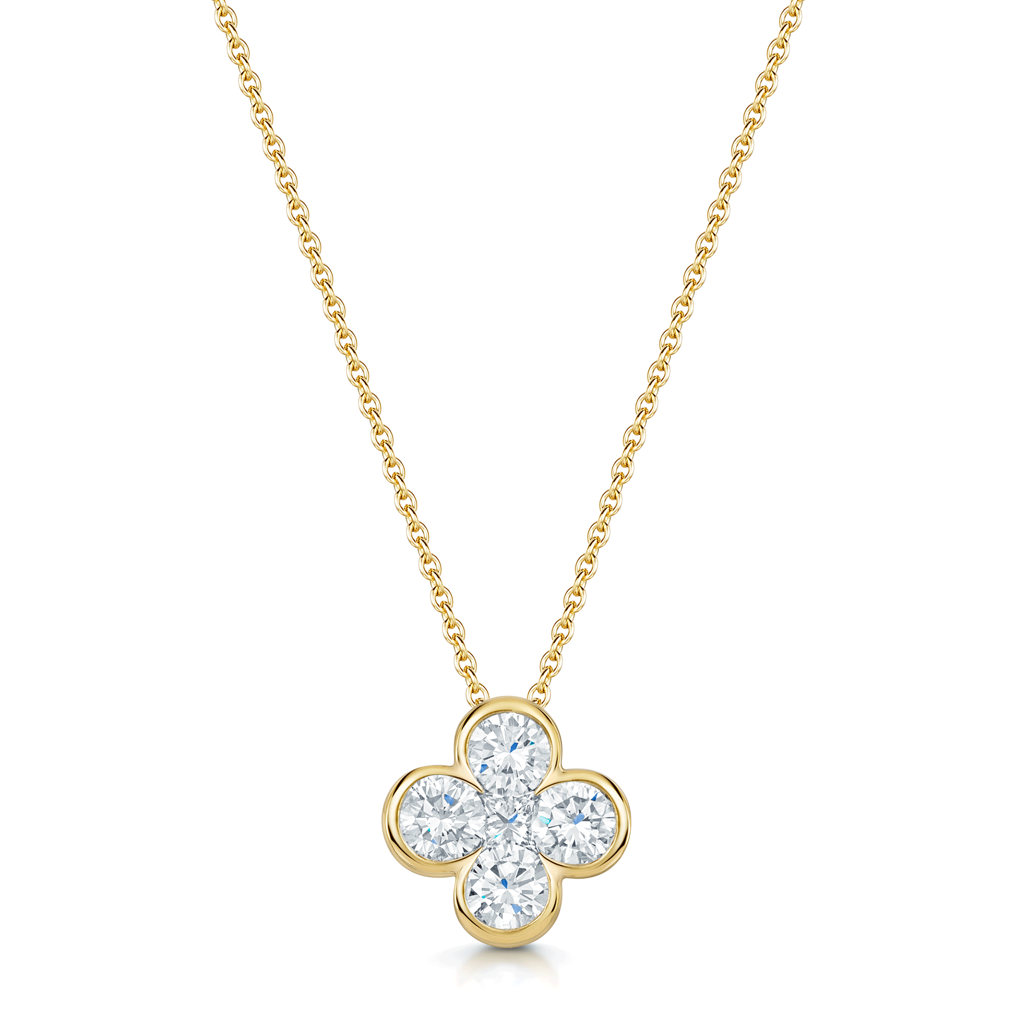 18ct Yellow Gold Diamond Pendant