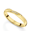 Berry's 18ct Yellow Gold Diamond Set Twist Shaped Wedding Ring - Berry's Jewellers