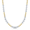 Berry's 18ct Yellow Gold Disc And Round Brilliant Cut Diamond Necklace - Berry's Jewellers