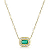 Berry's 18ct Yellow Gold Emerald & Diamond Cluster Pendant - Berry's Jewellers