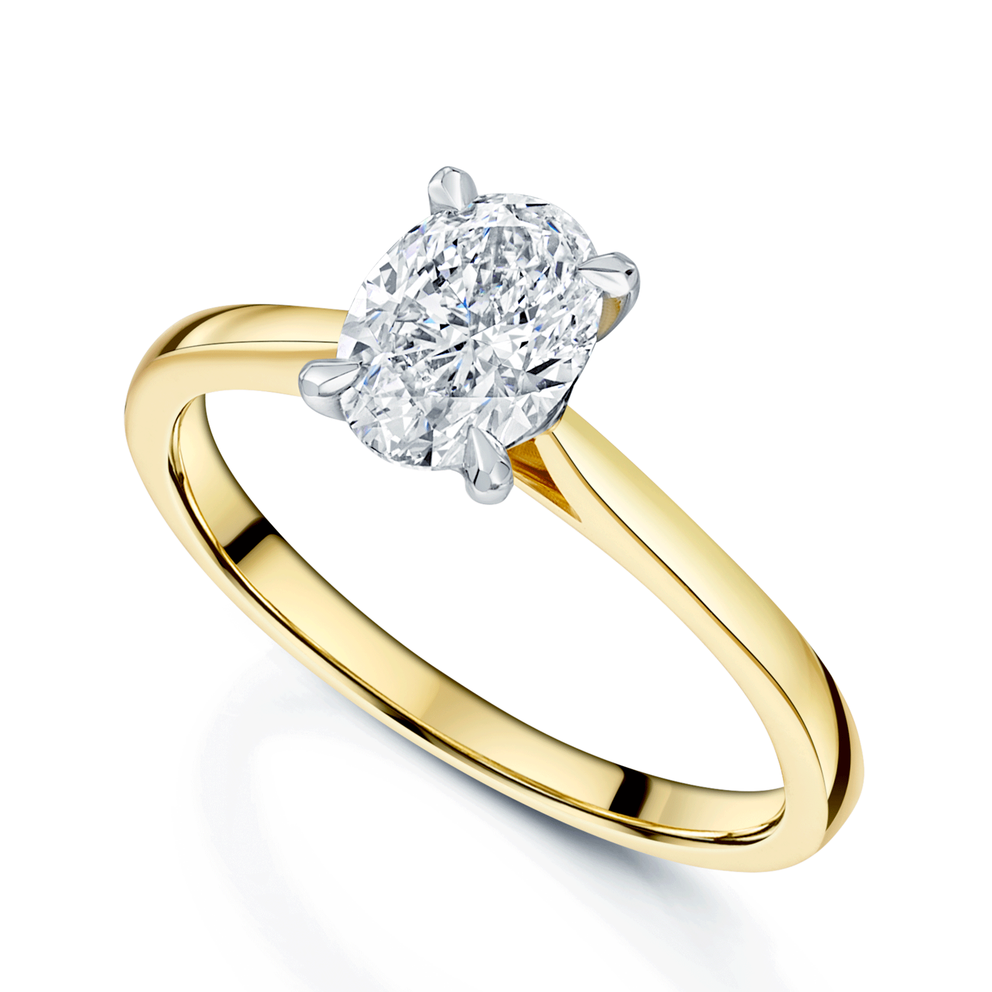 Berry's 18ct Yellow Gold  GIA Certificated Oval Cut Diamond Engagement Ring - Berry's Jewellers