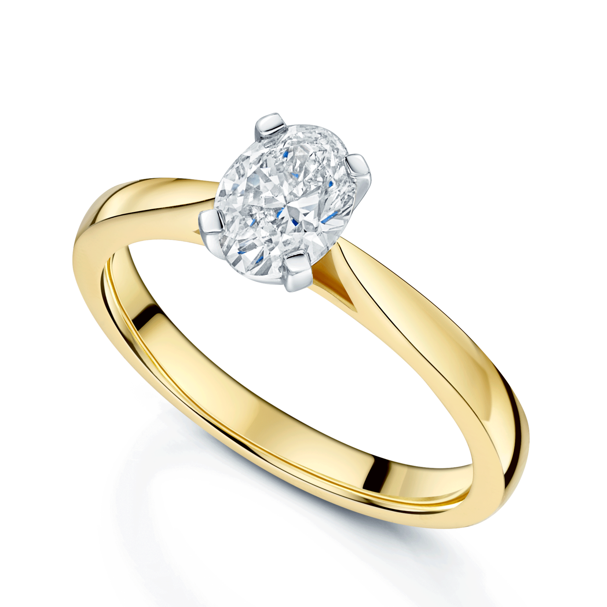 Berry's 18ct Yellow Gold GIA Certificated Oval Cut Diamond Ring - Berry's Jewellers