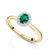 Berry's 18ct Yellow Gold Oval Emerald And Diamond Cluster Ring - Berry's Jewellers