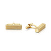 Berry's 18ct Yellow Gold Polished Striped Block Cufflinks - Berry's Jewellers