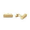 Berry's 18ct Yellow Gold Polished Striped Block Cufflinks - Berry's Jewellers