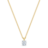 Berry's 18ct Yellow Gold Round Brilliant Cut Diamond Single Stone Pendant - Berry's Jewellers