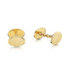 Berry's 9ct Yellow Gold Oval Chain Link Cufflinks with Engraved Edges - Berry's Jewellers