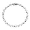 Berry's Berry's 18ct White Gold Wave Diamond Part Rub Over Set Bracelet - Berry's Jewellers