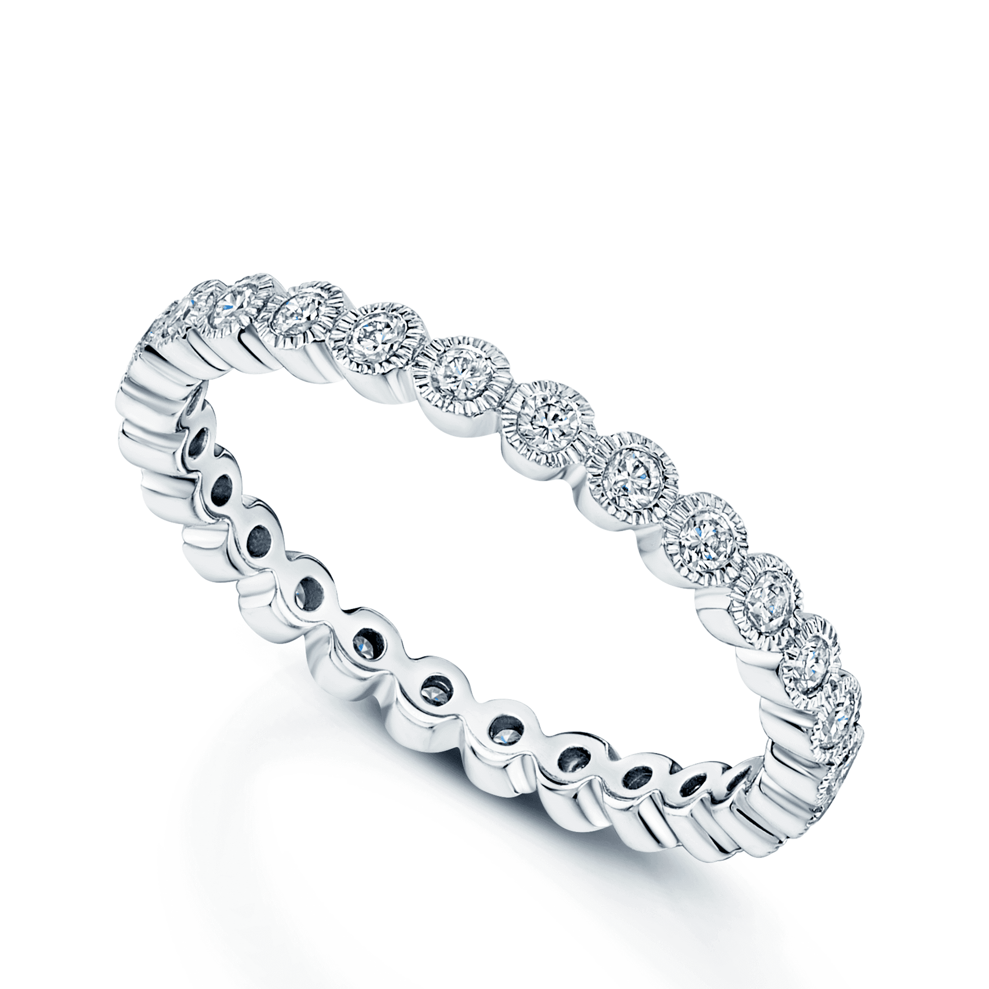 Berry's Diamond Set Full Eternity Ring in 18ct White, Yellow or Rose Gold - Berry's Jewellers