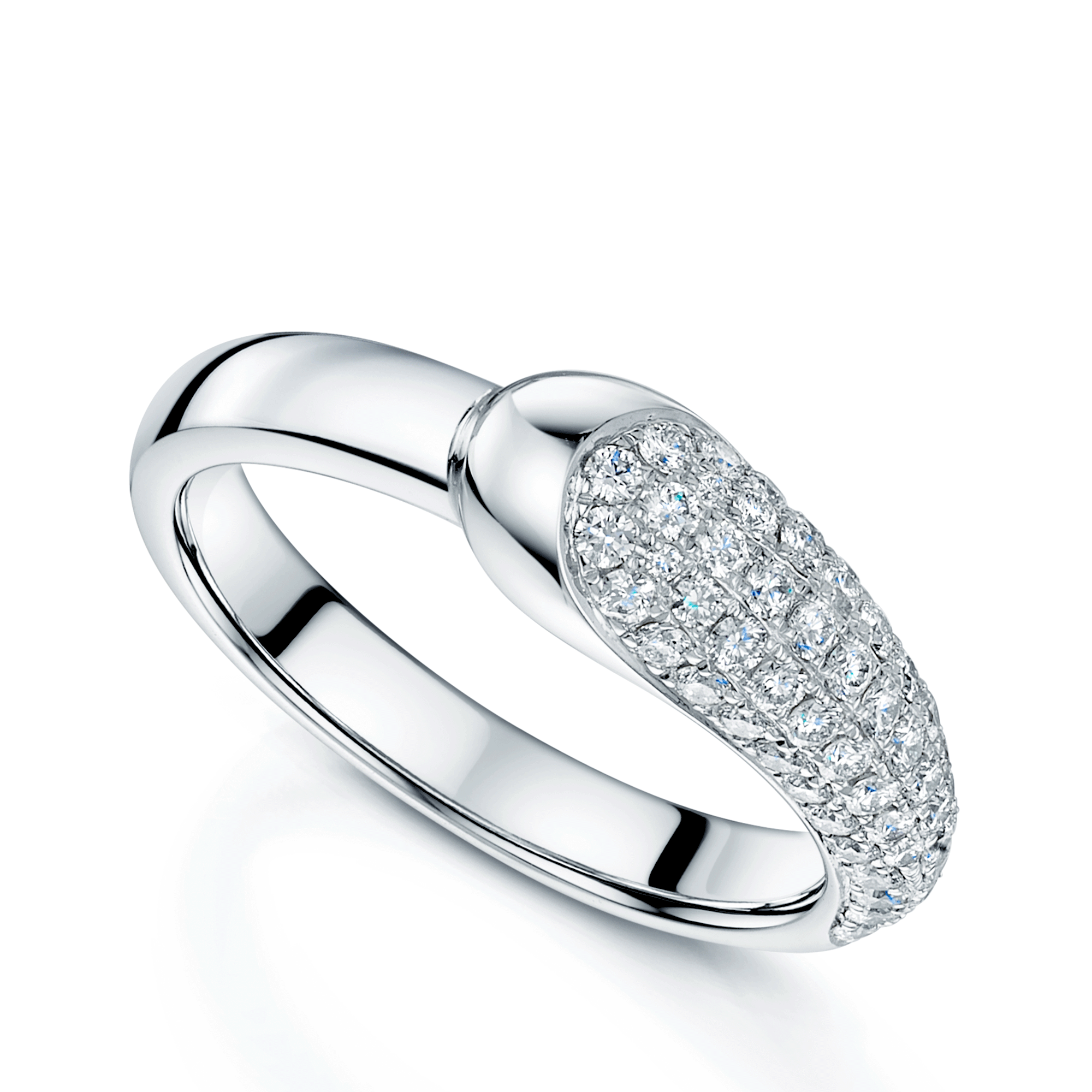 Berry's Ember Collection Platinum Diamond Pave Set Dress Ring - Berry's Jewellers