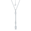 Nouveau Collection 18ct White Gold Diamond Fancy Drop Pendant