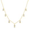 Nouveau Collection 18ct Yellow Gold 1.00 Carat Diamond Drop Necklet