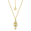 Berry's Nouveau Collection 18ct Yellow Gold Four Diamond Drop Pendant - Berry's Jewellers