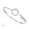 Berry's OPEIA Collection 18ct White Gold Diamond Fancy Circle Bangle - Berry's Jewellers