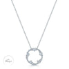 Berry's OPEIA Collection 18ct White Gold Diamond Fancy Circle Pendant With Chain - Berry's Jewellers