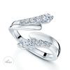 Berry's OPEIA Nova Collection Platinum Round Brilliant Cut Diamond Wraparound Ring - Berry's Jewellers