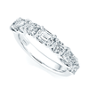 Berry's Platinum Alternating Seven Stone Diamond Set Half Eternity Ring - Berry's Jewellers