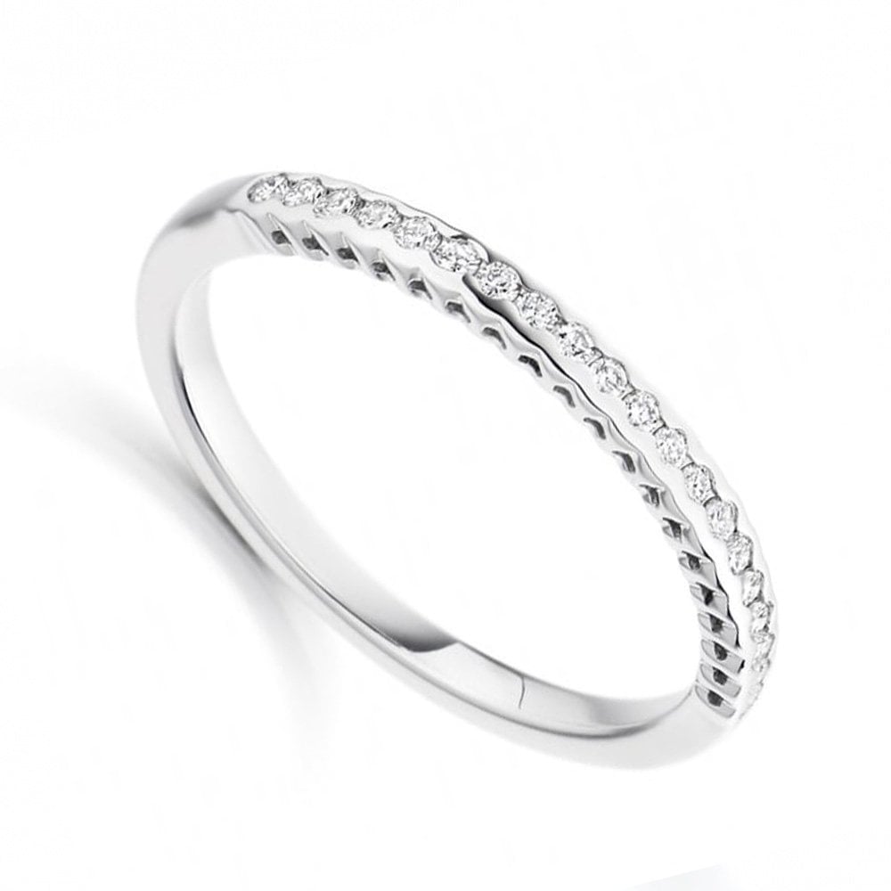 Berry's Platinum Channel Set Diamond Half Eternity Ring - Berry's Jewellers