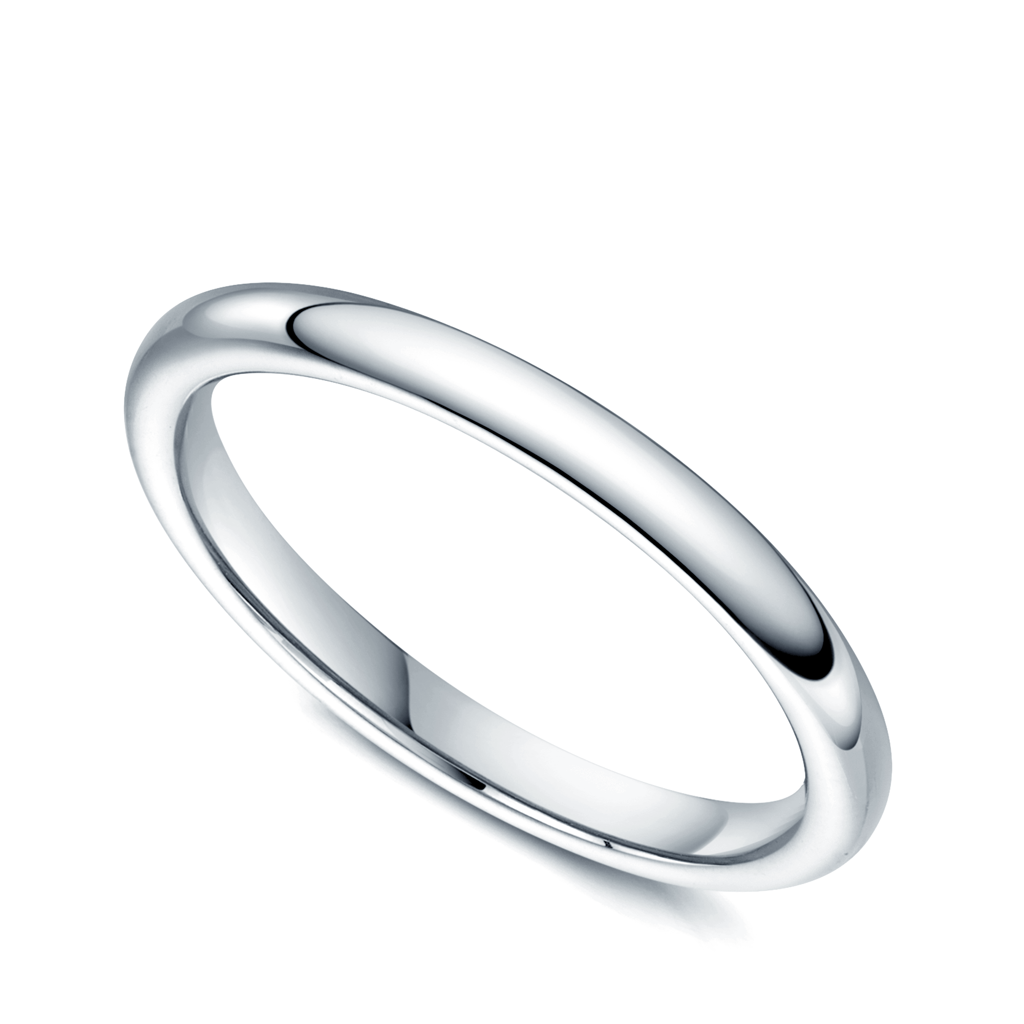 Berry's Platinum Classic Court Ladies Wedding Ring - Berry's Jewellers