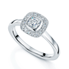 Berry's Platinum Cushion Cut Diamond Halo Ring - Berry's Jewellers