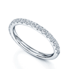 Berry's Platinum Diamond Claw Set Fine Band Half Eternity Ring - Berry's Jewellers