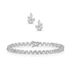 Berry's Platinum Diamond Tennis Bracelet & 18ct White Gold Earring Set - Berry's Jewellers