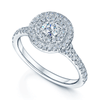 Berry's Platinum Double Halo Diamond Cluster Engagement Ring - Berry's Jewellers