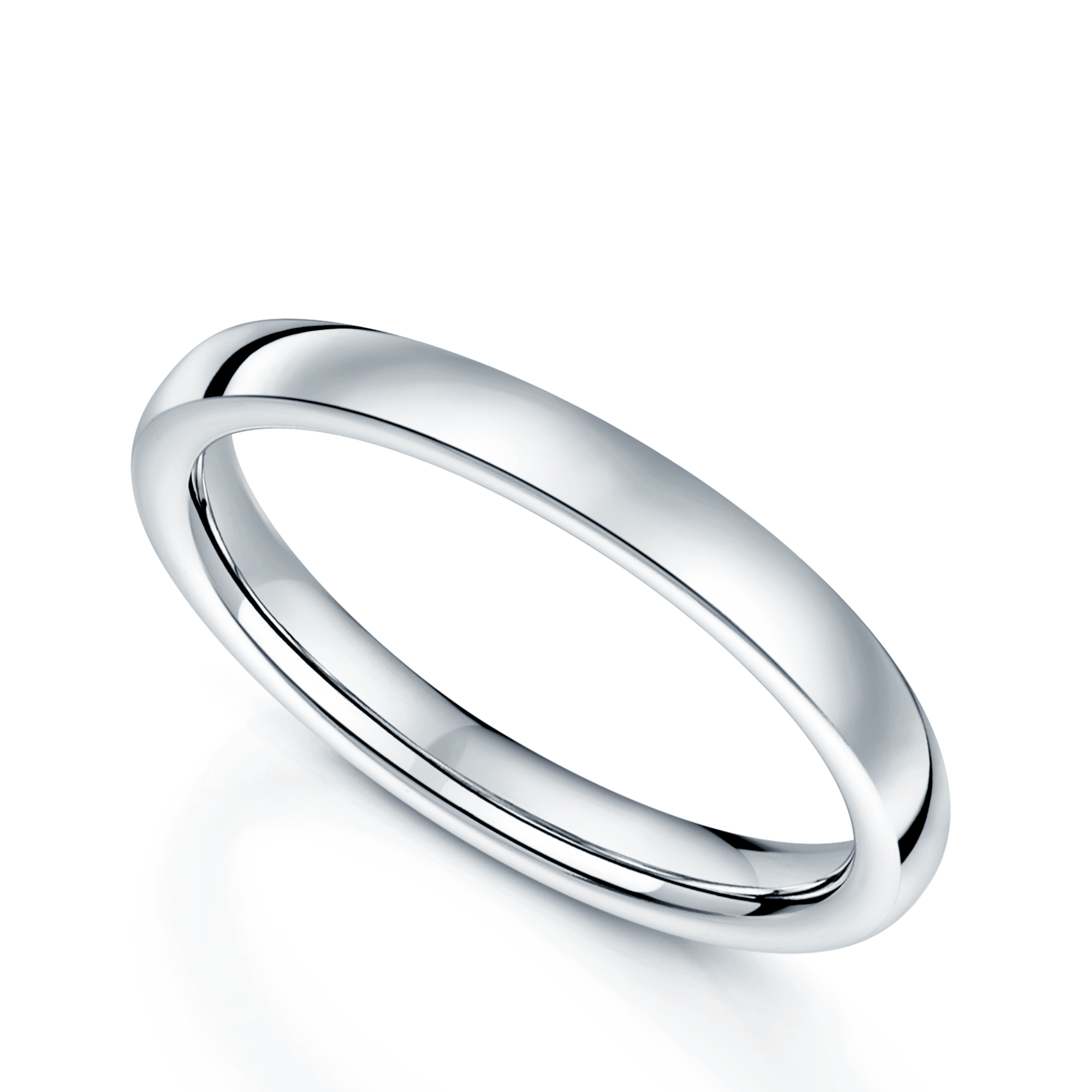 Berry's Platinum Flat Court Ladies Wedding Ring - Berry's Jewellers