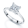 Berry's Platinum GIA Certificated Carat Princess Cut Solitaire Diamond Ring - Berry's Jewellers