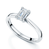 Berry's Platinum GIA Certificated Emerald Cut Diamond Single Stone Engagement Ring - Berry's Jewellers