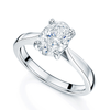 Berry's Platinum GIA Certificated Oval Cut Diamond Solitaire Ring - Berry's Jewellers