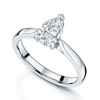 Berry's Platinum GIA Certificated Pear Shaped Diamond Solitaire Claw Set Ring - Berry's Jewellers