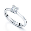 Berry's Platinum GIA Certificated Princess Cut Diamond Ring With A Four Claw Setting - Berry's Jewellers