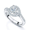 Berry's Platinum GIA Certificated Round Brilliant Cut Diamond Ring With Twist Diamond Shoulders - Berry's Jewellers