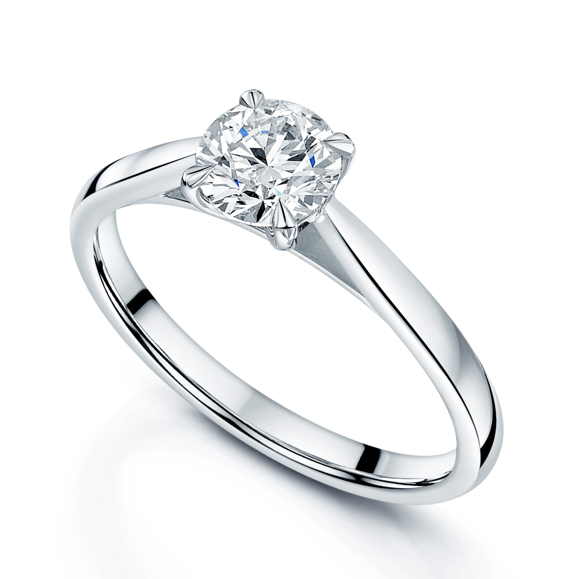 Berry's Platinum GIA Certificated Round Brilliant Cut Solitaire Ring - Berry's Jewellers