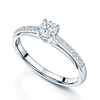 Berry's Platinum GIA Certificated Round Brilliant Cut Solitaire Ring With Diamond Claw Set Shoulders - Berry's Jewellers