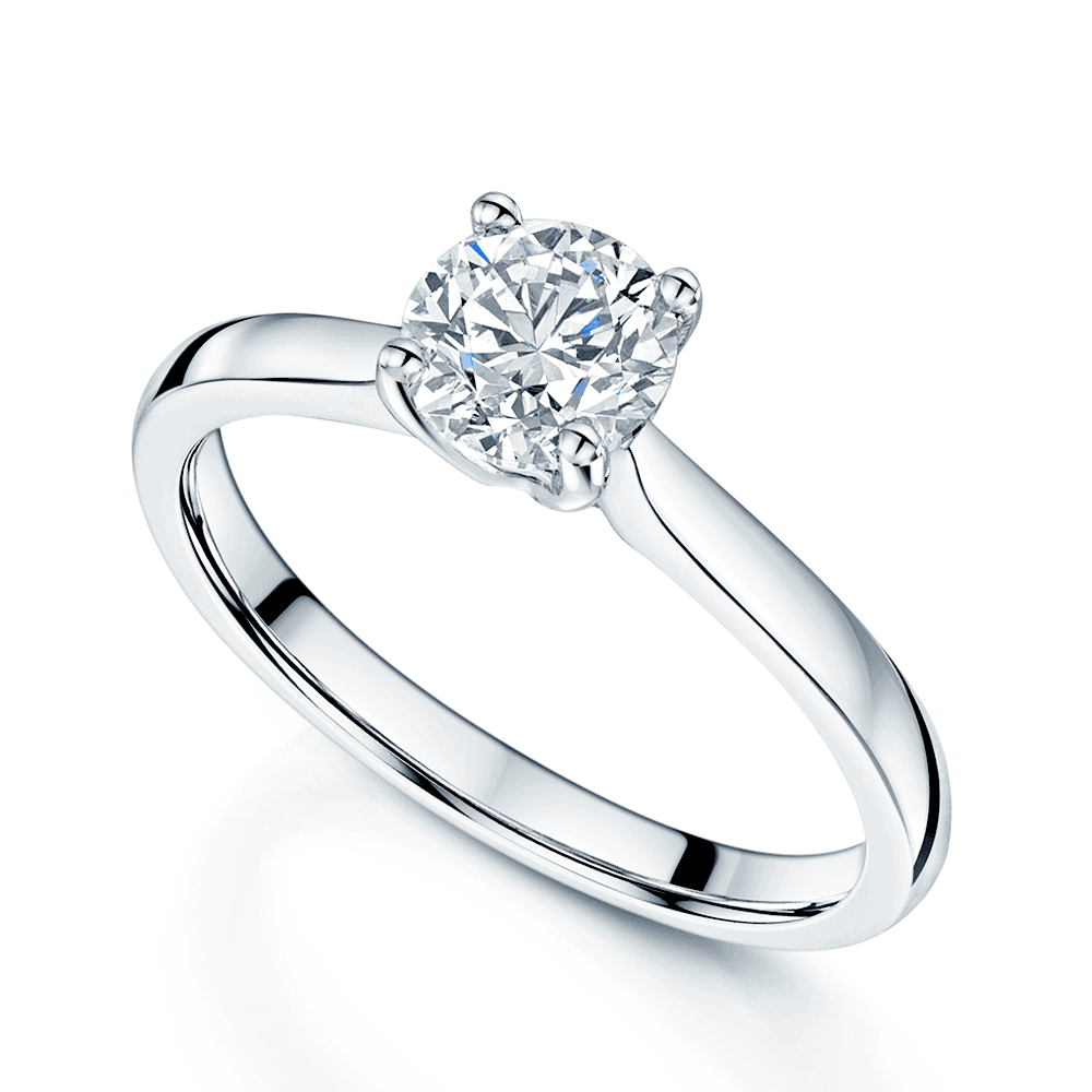 Berry's Platinum GIA Round Brilliant Cut Single Stone Ring - Berry's Jewellers