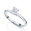 Platinum Oval Cut Diamond Engagement Ring