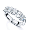 Berry's Platinum Oval Cut Diamond Five Stone Half Eternity Ring - Berry's Jewellers